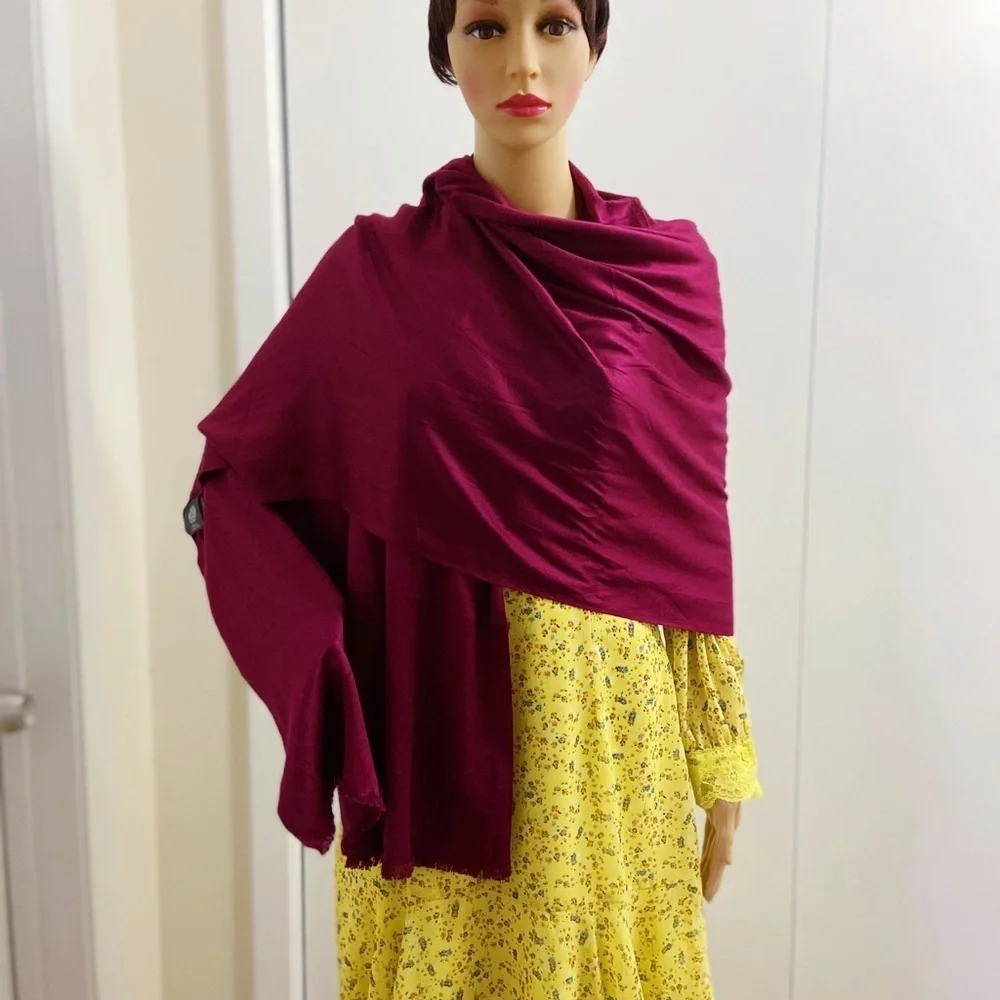 Vince Camuto pashmina wine scarf